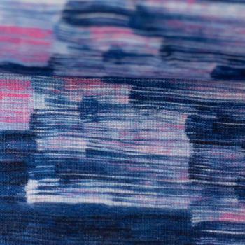 Joy - Double Gauze, Grafisch, rosa/dunkelblau